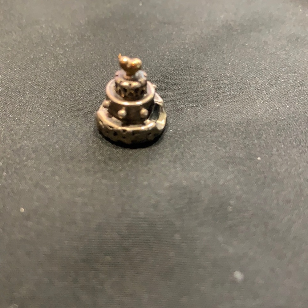 Pandora silver birthday cake charm